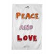 Bella Freud Peace and Love Tea Towel Online Sale